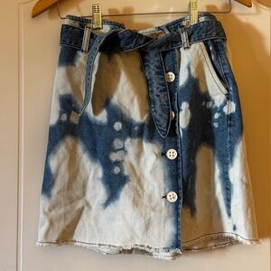 Urban outfitters BDG Denim Tie-Dye Skirt size Small